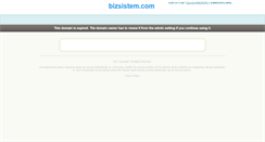 Desktop Screenshot of bizsistem.com